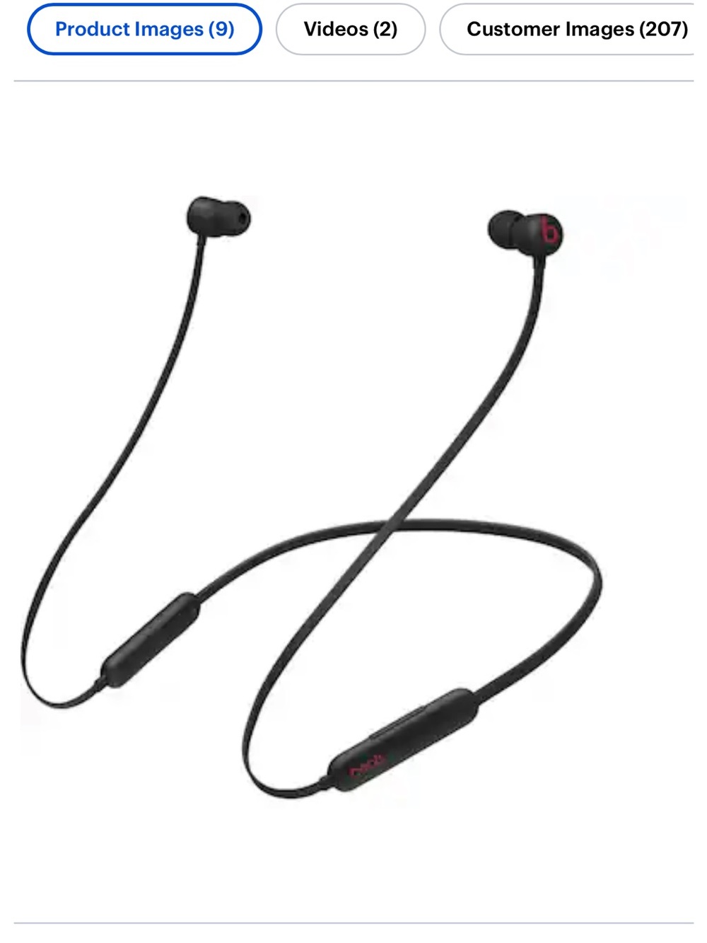 Beats by Dre Black Wireless Neckband Earbuds